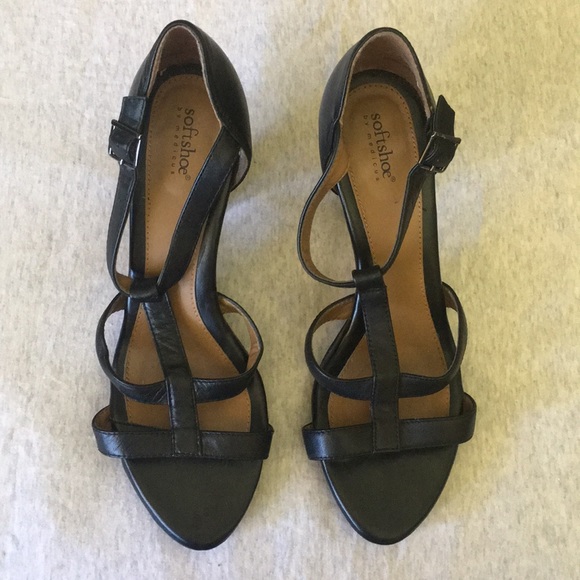 Black heeled sandals (BAG 5) - Picture 1 of 3